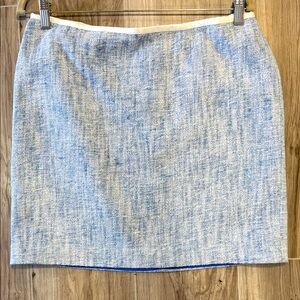 NWT-Vince Camuto Light Blue Tweed mini Skirt 12 p